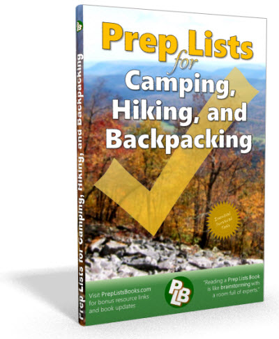 Book Photo of Prep Lists for Camping, Hiking, and Backpacking